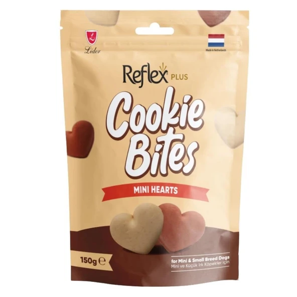 Reflex Plus Mini Hearts Mini ve Küçük Irk Yetişkin Köpek Ödül Maması 150 gr ürün görseli 1