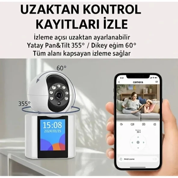 Akıllı Ev Kamerası 2.4 GHz - Resim 3