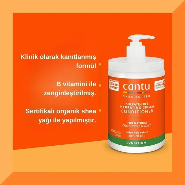 Cantu Büyük Boy Saç Bakım Seti- Şampuan+ Saç Kremi+ Bukle Belirginleştirici - Kıvırcık, Dalgalı Saçlar - Resim 3