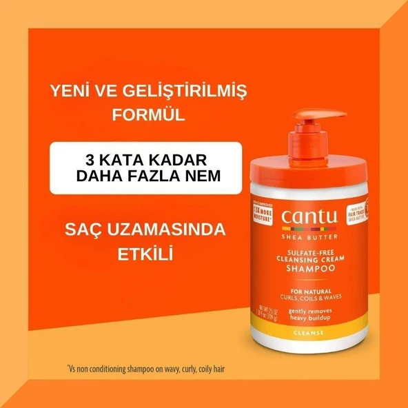 Cantu Büyük Boy Saç Bakım Seti- Şampuan+ Saç Kremi+ Bukle Belirginleştirici - Kıvırcık, Dalgalı Saçlar - Resim 2