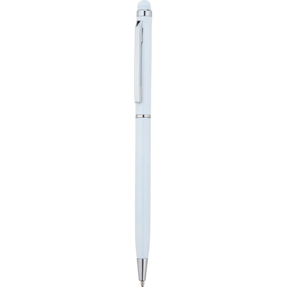 Beyaz Renk Tükenmez Metal Kalem - 1