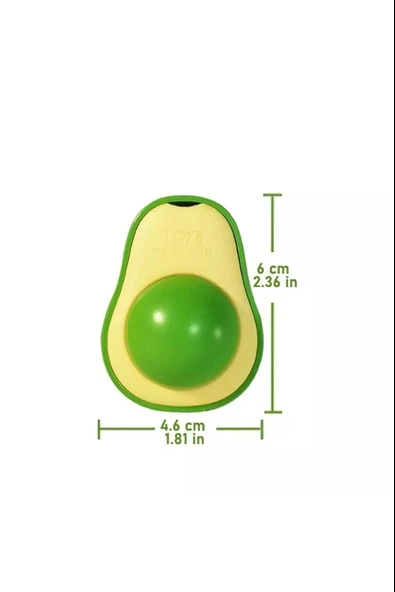 Avokado Tasarımlı Kedi Yalama Topu - Resim 2