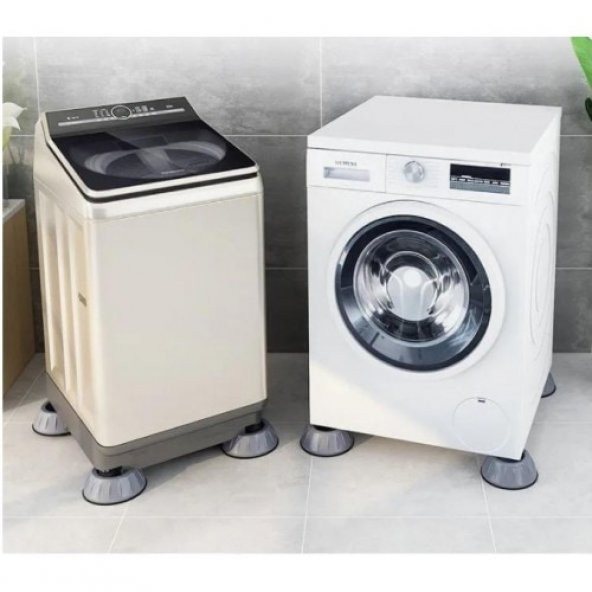 Çamaşır Makinesi Titreşim Engelleyici Stoper Gri 4 Lü Set - 3