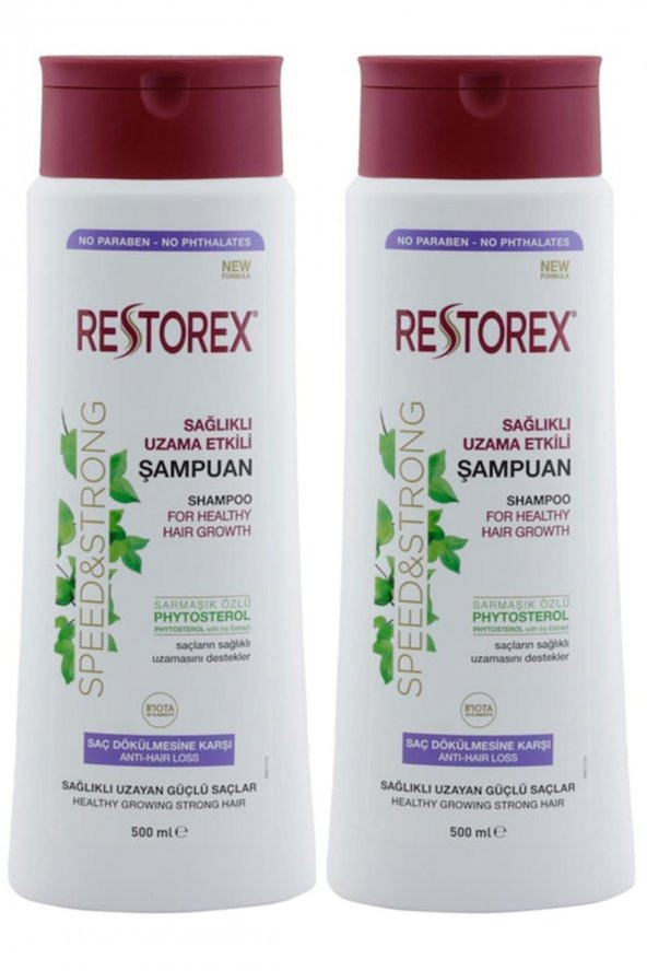 Restorex Saç Dökülmesine Karşı Şampuan 500 ml 2li