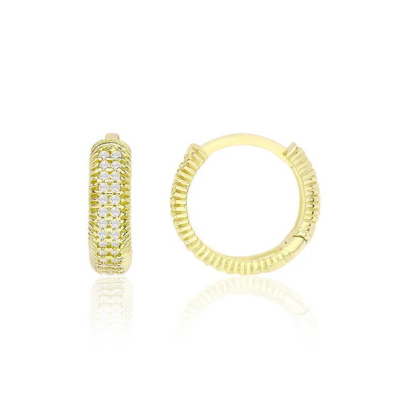 Su Yolu Mini Altın Küpe