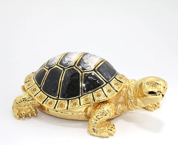 Swarovski Taşlı Kaplumbağa Figürü Model 2 - 1