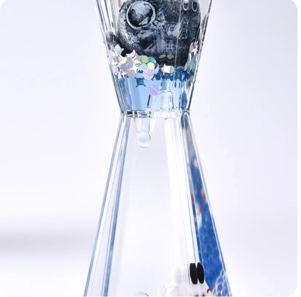 Uzay Temalı Dökülen Yağ Kum Saati - Resim 2