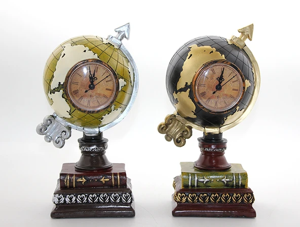 Polyester Saatli Dünya Küre Model 2 ürün görseli