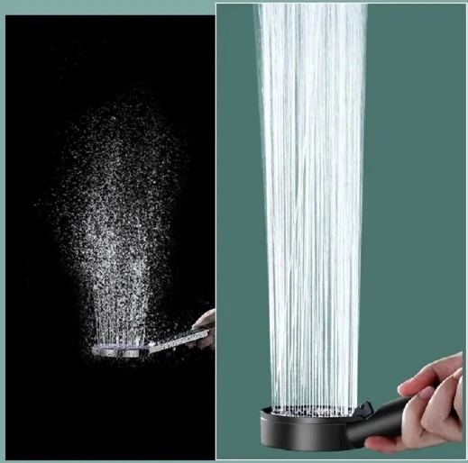 5 Kademeli Duş Başlığı Siyah - Resim 2