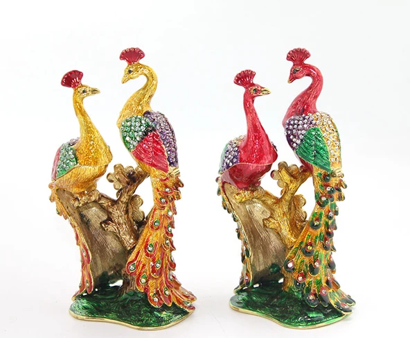 Swarovski Taşlı Tavuskuşu Figürü ürün görseli 1