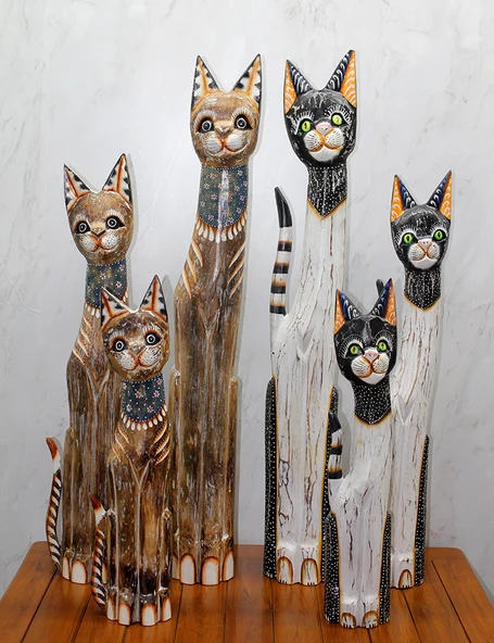 Ahşap 3'lü Kedi Seti 1 Metre Model 3 ürün görseli