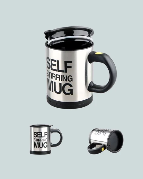 Kendi Kendini Karıştıran Termos Kupa – Pratik, Güçlü Motorlu ve Termos Özellikli - Resim 5