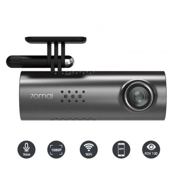 70Mai 1S D06 Akıllı Araç İçi Kamera - 130° Geniş Açı Lens -1080p -Sesli Kontrol - Global Versiyon - 6