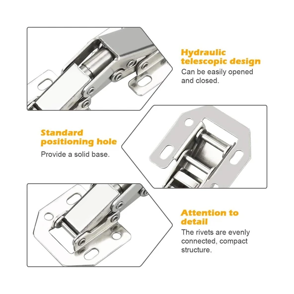Tas Deliksiz Mobilya Dolap Menteşesi - 4
