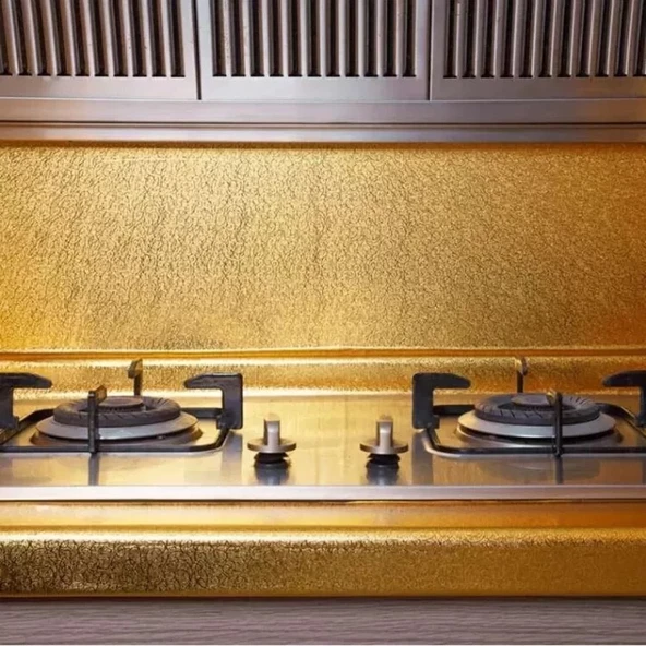 Yapışkanlı Gold Mutfak Tezgah Folyosu ürün görseli
