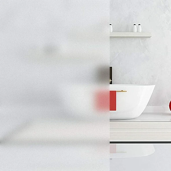 UV Engelleyici Buzlu Cam Filmi 2 Metre x 45 Cm. ürün görseli