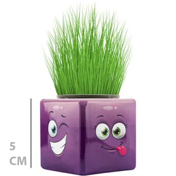 Çim Adam Mini Küp Emoji Figürlü 1 Adet ürün görseli 1