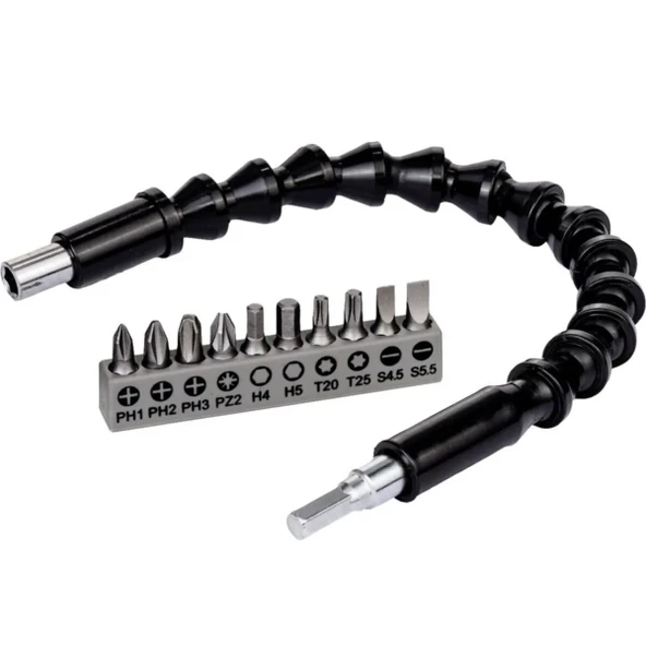 Esnek Şaftlı Tornavida Ucu Seti - Resim 2