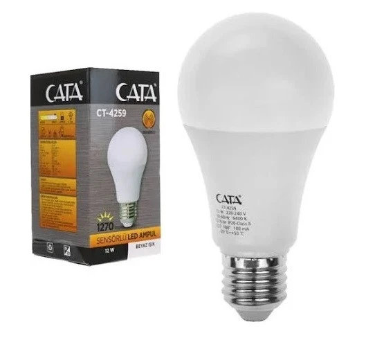 Cata CT-4259 12W Sensörlü Led Ampul ürün görseli