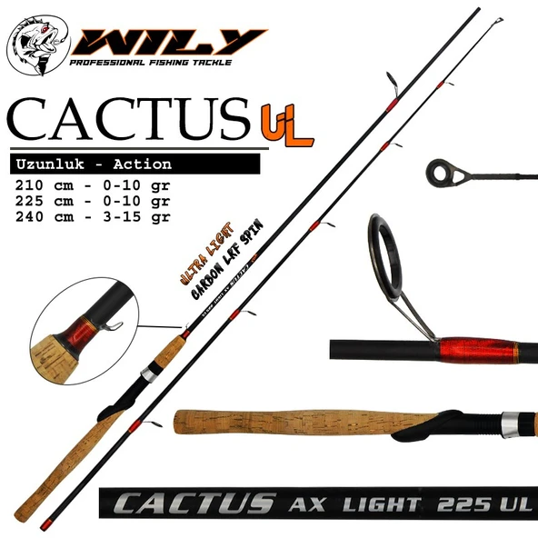 WİLY CACTUS 210 CM LRF KAMIŞ 0 - 10 GR