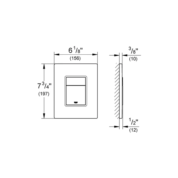 Grohe Skate Cosmopolitan Kumanda Paneli, Fırçalı Nikel, 38732EN0 - 2
