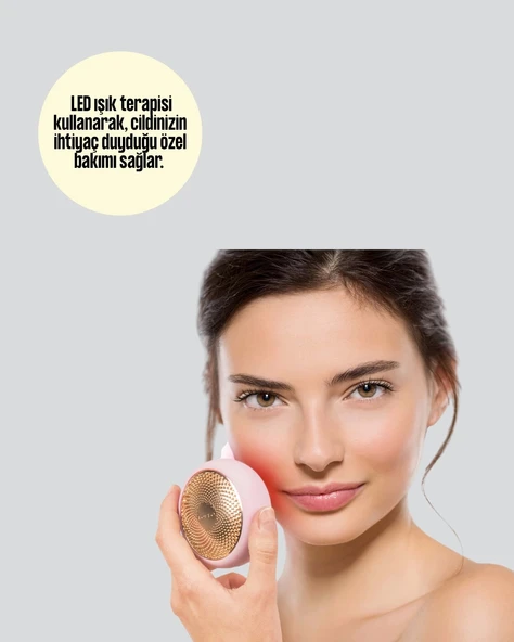 LED Işık Terapisi ve Termoterapi Özellikli Hızlı Cilt Bakım Cihazı - Resim 4