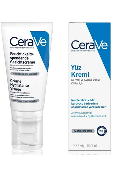 Cerave Nemlendirici Yüz Kremi 52 ml ürün görseli