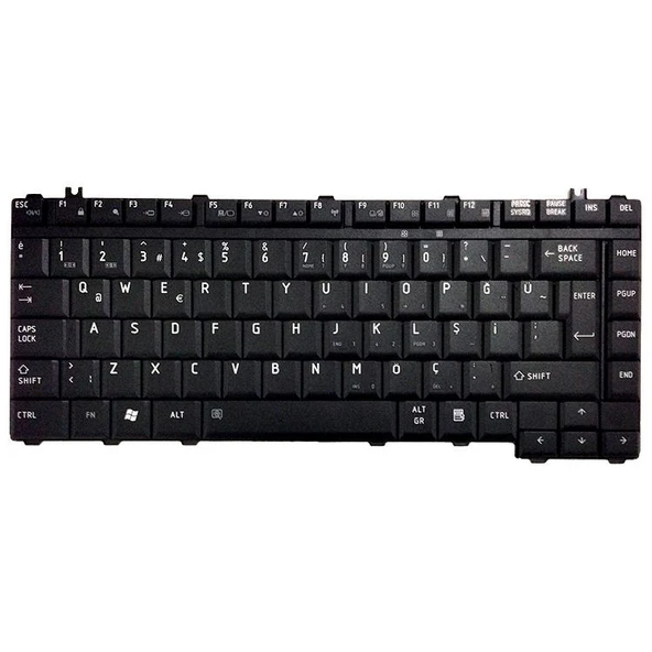 Toshiba NSK-TAE01, NSK-TAE0T, NSK-TAE1D Notebook Klavye (Siyah TR) - Resim 7