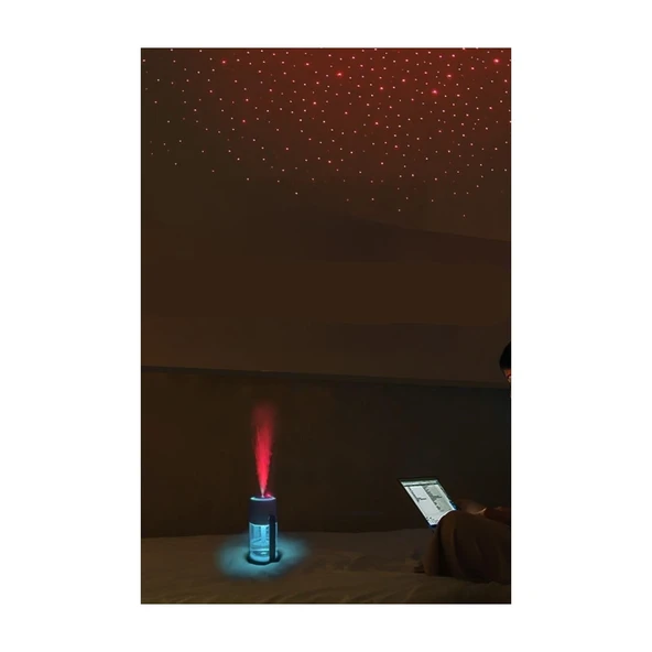 Hava Nemlendirici Yıldız Projektör Işıklı Buhar Makinesi - 2