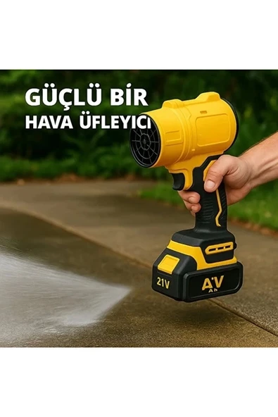 AHV-18 Turbo Hava Üfleyici | 4 Kademe Hız | 21V 431W Kablosuz Blower | 32.000 RPM" - Resim 4