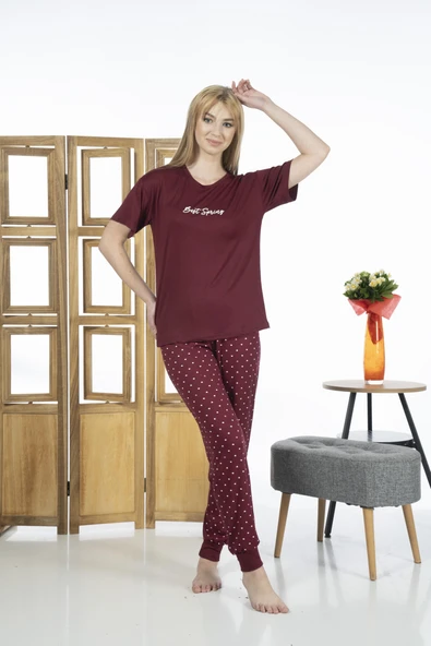 Estiva 24136 Kadın Kısa Kollu Yazlık Penye Pijama Takımı - 6