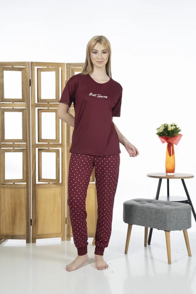 Estiva 24136 Kadın Kısa Kollu Yazlık Penye Pijama Takımı - 3