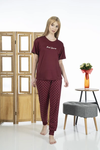 Estiva 24136 Kadın Kısa Kollu Yazlık Penye Pijama Takımı - 4