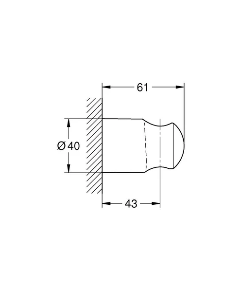 Grohe Tempesta Sabit Duş Askısı Krom, 28605001 - 2