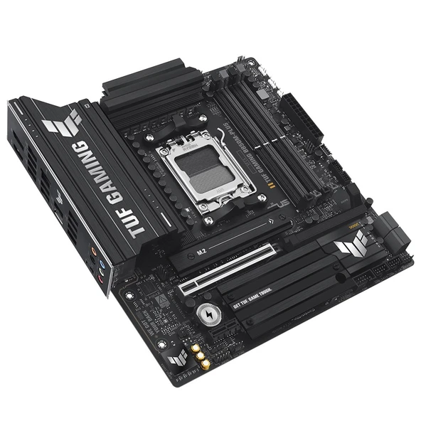 ASUS TUF GAMING B850M-PLUS AMD B850 DDR5 8000MHz (OC) Soket AM5 mATX Anakart - Resim 2