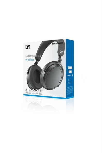 Sennheiser Momentum 4 Wireless Bluetooth Kulak Üstü Kulaklık Siyah - Resim 4