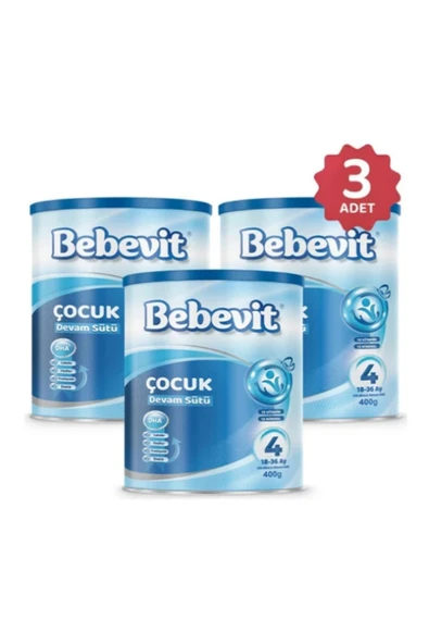 4 Çocuk Devam Sütü 400 gr x 3 Adet (18-36 ay) - 1