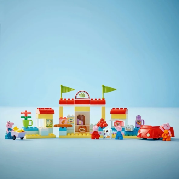 ® DUPLO® Peppa Pig Süpermarket 10434 - 2 Yaş & Üzeri Çocuklar için Eğitici Oyuncak Yapım Seti (70 Parça) - 7