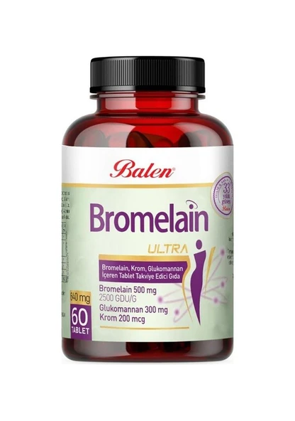 Balen Bromelain Ultra Krom Glukomannan 60 Tablet - 1