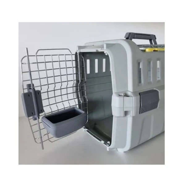 Moderna Roadrunner Kedi ve Köpekler İçin Taşıma Kabı Yemliği Gri - Resim 2