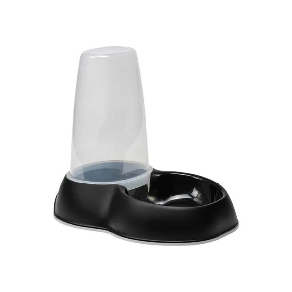 Moderna Sensiflo Hazneli Kedi ve Köpekler için Mama ve Su Kabı Siyah 1,5 Lt ürün görseli