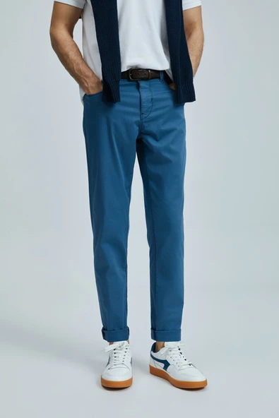 Lufian Helt Spor 5 Cep Erkek Pantolon Slim Fit Mürekkep Lacivert - 2