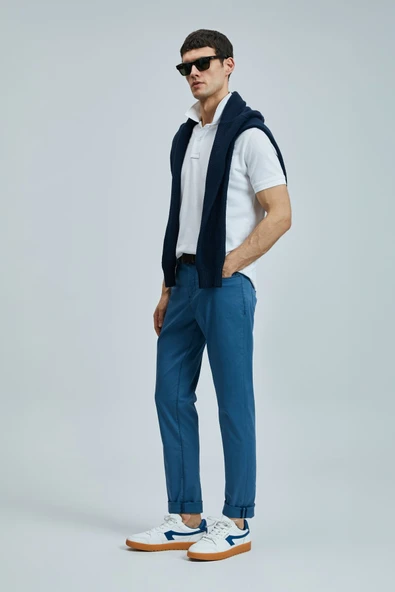 Lufian Helt Spor 5 Cep Erkek Pantolon Slim Fit Mürekkep Lacivert - 3