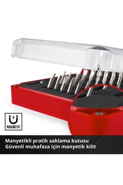 Einhell Orijinal 66 Parça Hassas Bits Seti - 49115030 - Resim 8