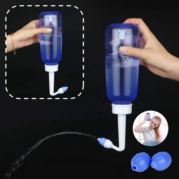 Waterpulse YT-300 Profesyonel Burun Temizleme Taşınabilir Nazal Bakım Burun Duşu Pembe - 2