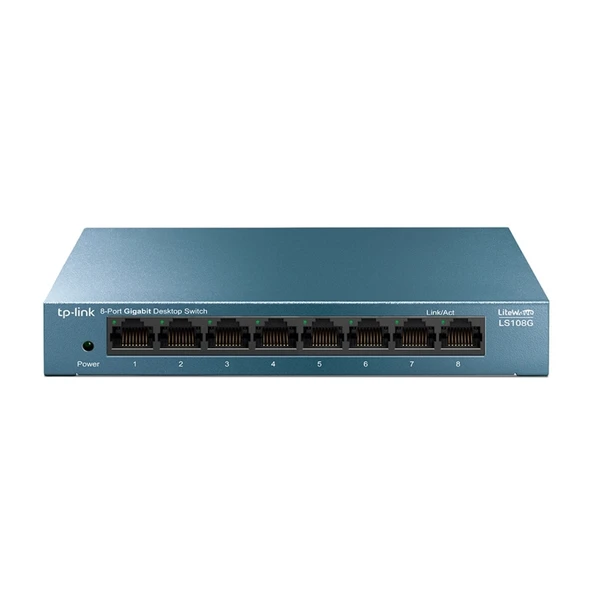 TP-Link LS108G 8Port Litewave 10/100/1000 Gigabit Yönetilemez Metal Kasa Switch