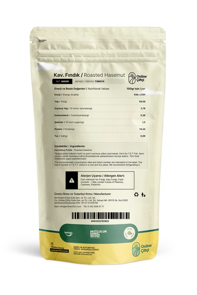 Online Çiftçi Kavrulmuş Fındık 400Gr - 2