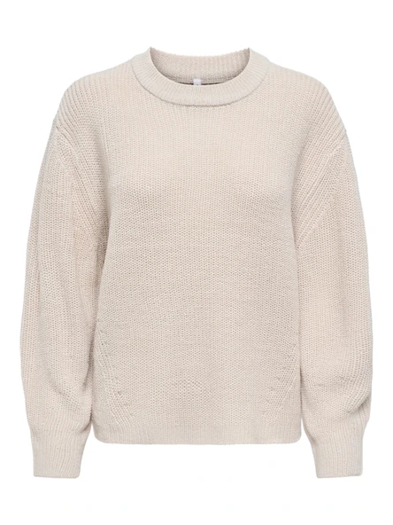 Only 15361110 0 Yaka Kadin Triko - Bej - Resim 6