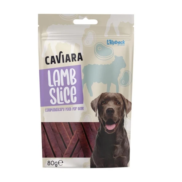 Caviara Kurutulmuş Kuzu Dilimleri Köpek Ödülü 80 Gr ürün görseli 1