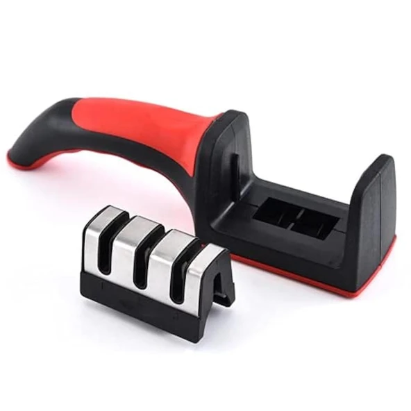 Shapener RS-168 Bıçak Bileyici 3 Açılı Elmas Seramik Çelik Bıçak Bileme Aleti - 1 Adet ürün görseli